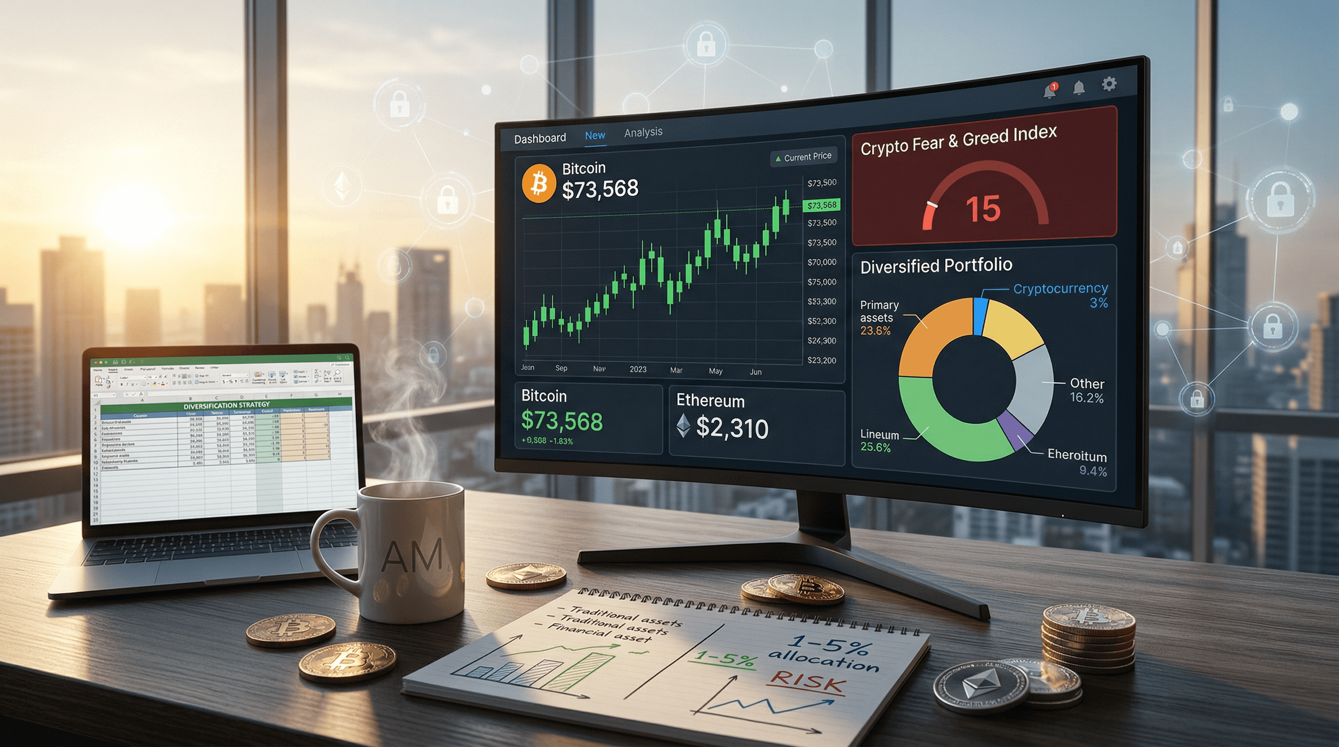 Cryptocurrency Portfolio Allocation: 1-5% Boosts Returns