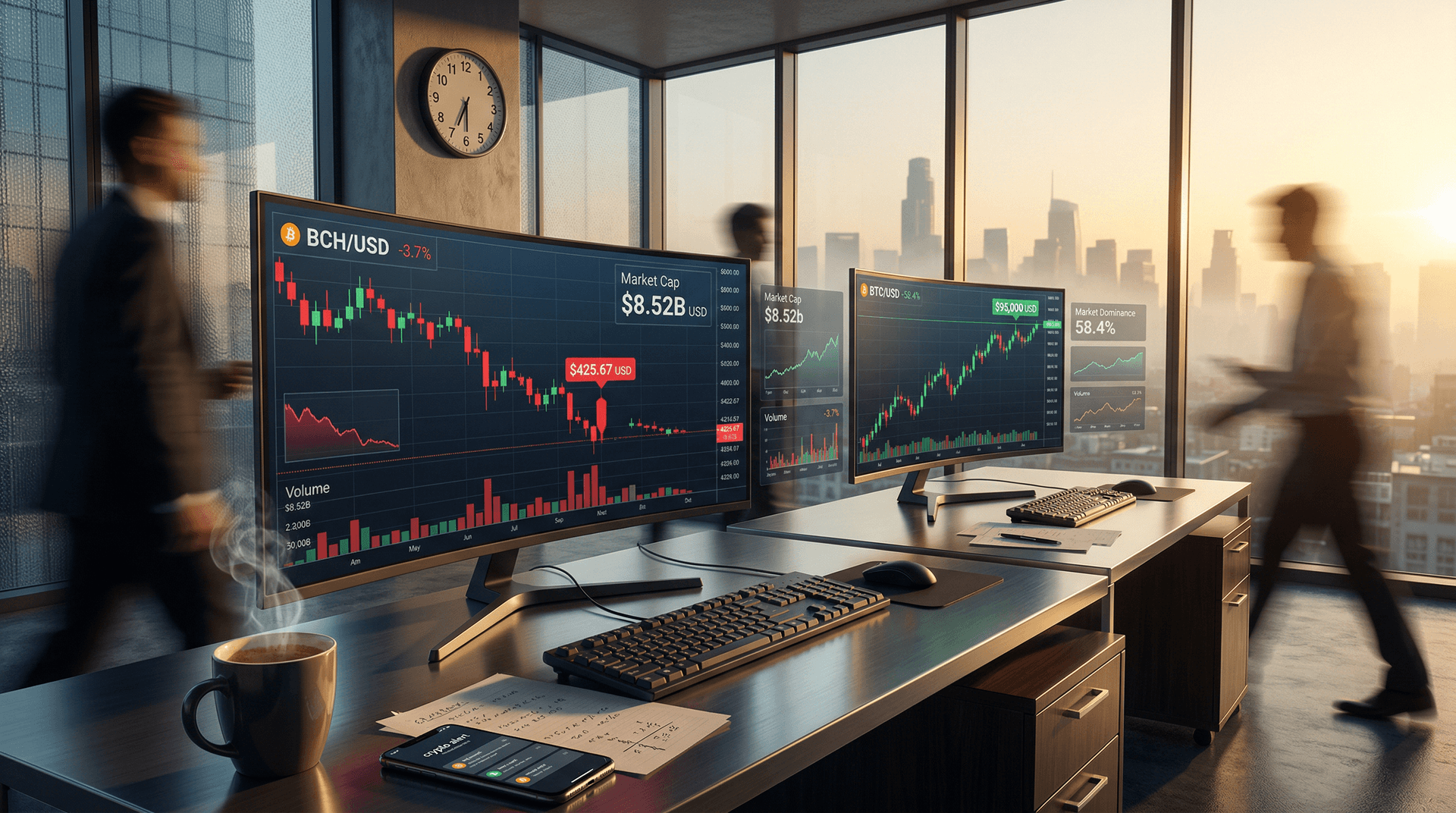 Bitcoin Cash Drops 3.7% to $425 Amid Crypto Jitters