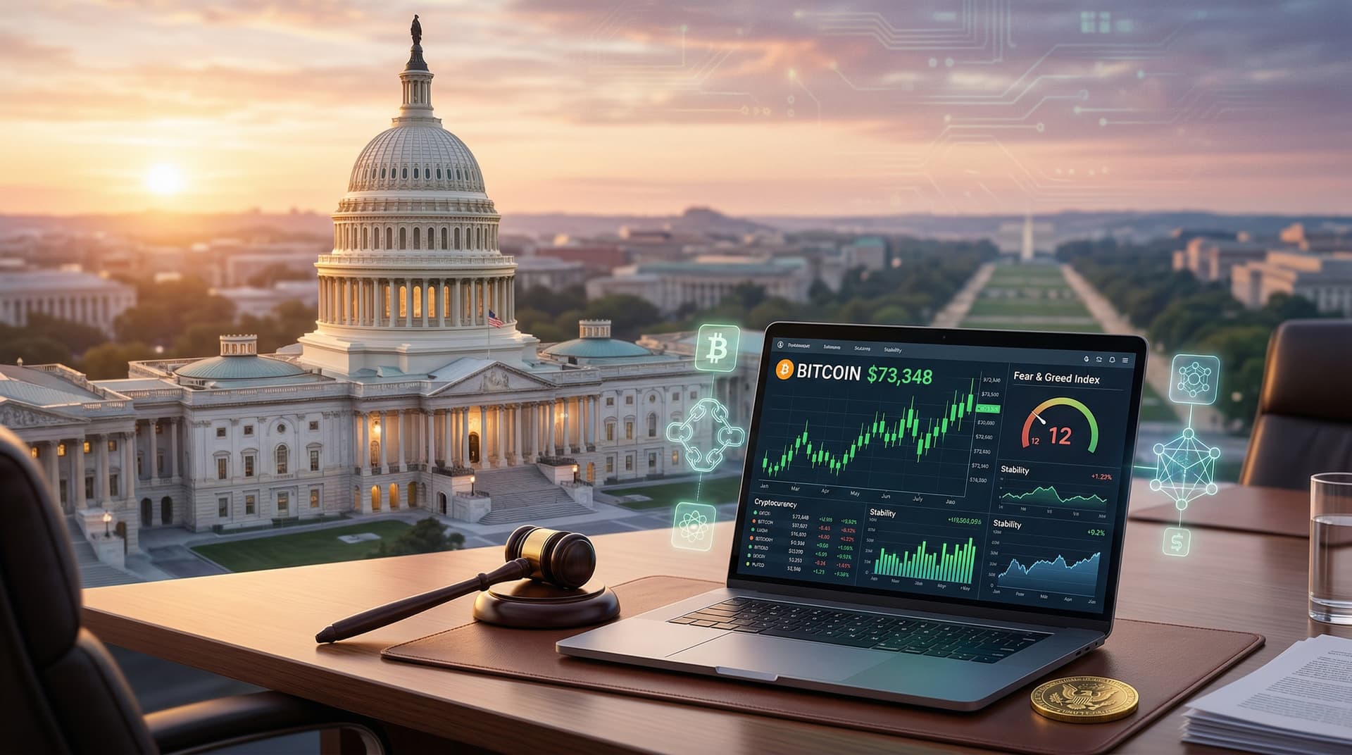 Yellen Urges Treasury-Crypto-Legislation as Fear & Greed Hits 12