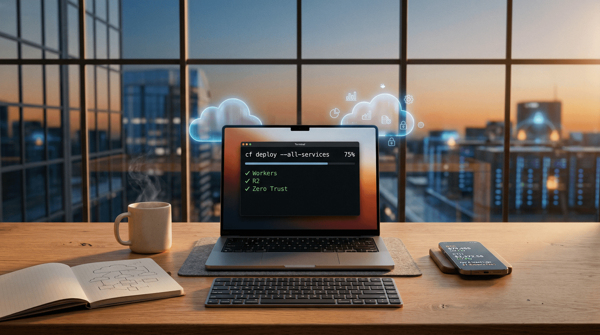 Cloudflare CLI Cuts Fintech Deploy Times 40% as BTC Hits $74K
