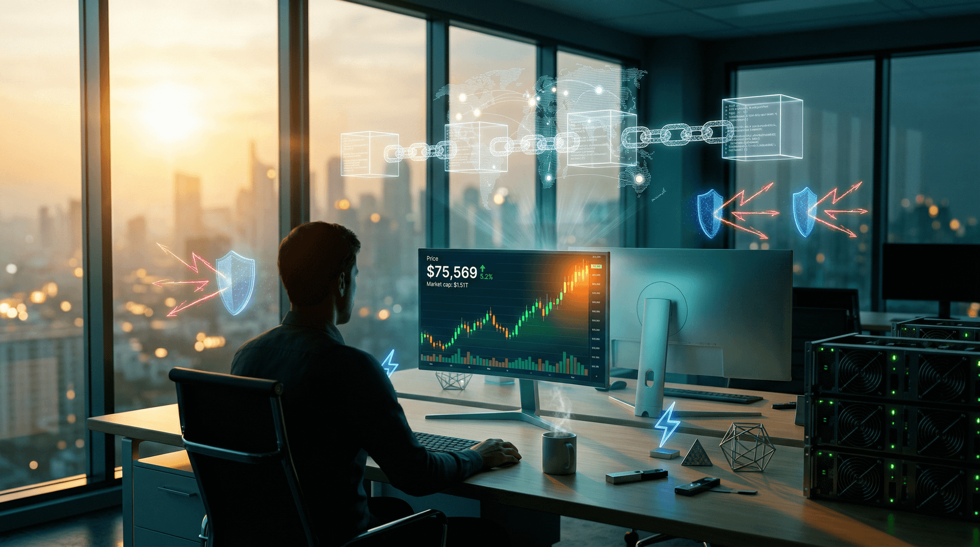 Bitcoin Surges 5.2% to $75,569 Amid Cyber Strengths