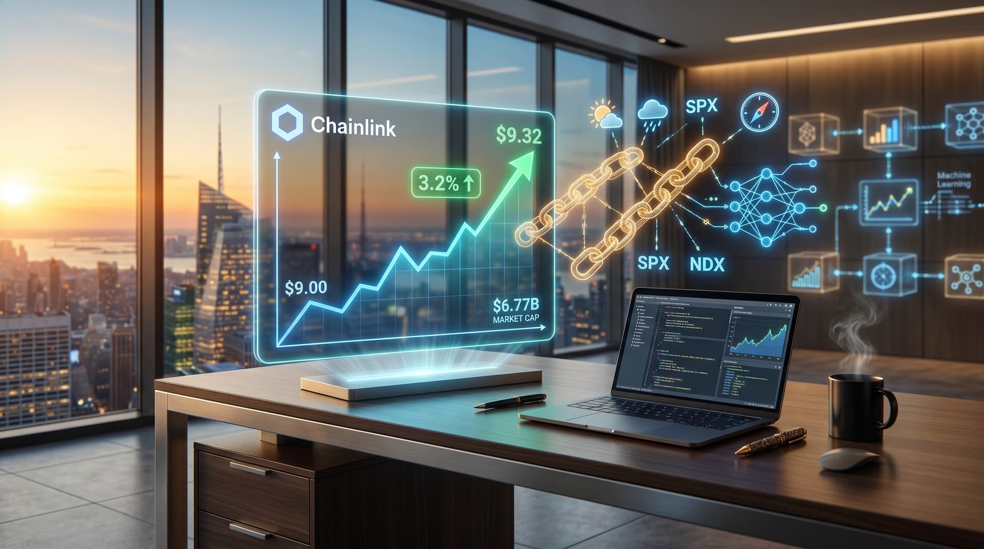 Chainlink LINK Surges 3.2% to $9.32 Amid AI Demand